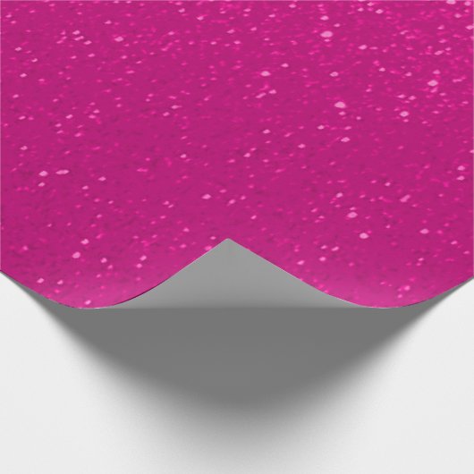 Soft Hot Pink Glitter Print Cadeaupapier (Hoek)