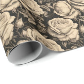 Soft Hues  Roos Bloemen Cadeaupapier (Rol Hoek)