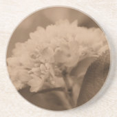Soft Hydrangea Sepia Floral Onderzetter (Voorkant)