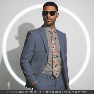 Soft Impressionist Floral Necktie Stropdas