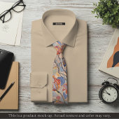 Soft Impressionist Floral Necktie Stropdas