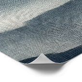 Soft Indigo Abstract Terrain Wall Art Poster (Hoek)
