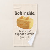 Soft Inside: Iron T Pineapple Cake Funny Quote Art Handdoek (Handdoek)