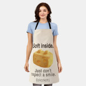 Soft Inside: Iron T Pineapple Cake Funny Quote Art Schort (Gedragen)
