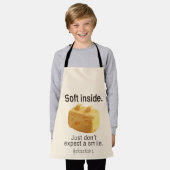 Soft Inside: Iron T Pineapple Cake Funny Quote Art Schort (Gedragen)