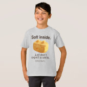 Soft Inside: Iron T Pineapple Cake Funny Quote Art T-shirt (Voorkant volledig)