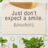 Soft Inside: Iron T Pineapple Cake Funny Quote Art Theedoek (Gevouwen)