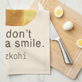 Soft Inside: Iron T Pineapple Cake Funny Quote Art Theedoek (Quarter Fold)