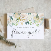 Soft Ivory Flowers Wil jij mijn Bloemenmeisje zijn