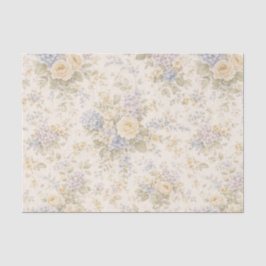 Soft Ivory Garden Bloom Tissuepapier
