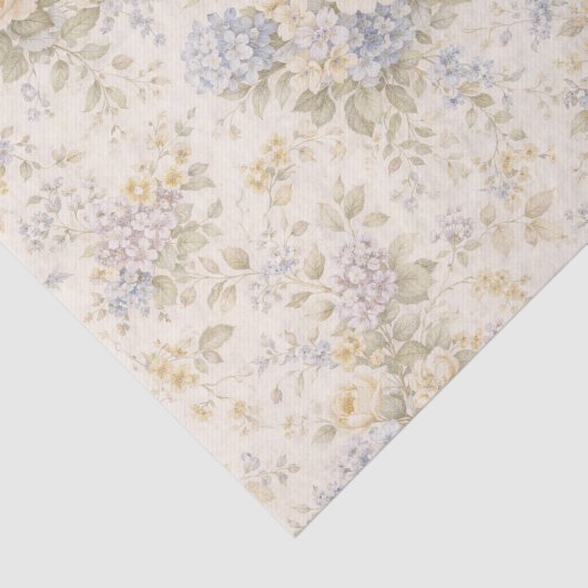 Soft Ivory Garden Bloom Tissuepapier (Detail)