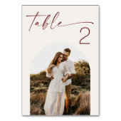 Soft Ivory Minimalist Wedding. Modern Script Photo Kaart (Achterkant)