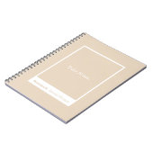 Soft Khaki/Beige Block Quote Classic Notitieboek (Linkerzijde)