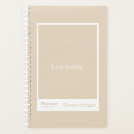 Soft Khaki/Beige Block Quote | Fully Customizable Planner