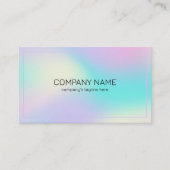 Soft kleuren holographic background 2 visitekaartje (Voorkant)