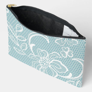 "Soft Lacy Floral Look" Print Cosmetische/Potlood  Etui