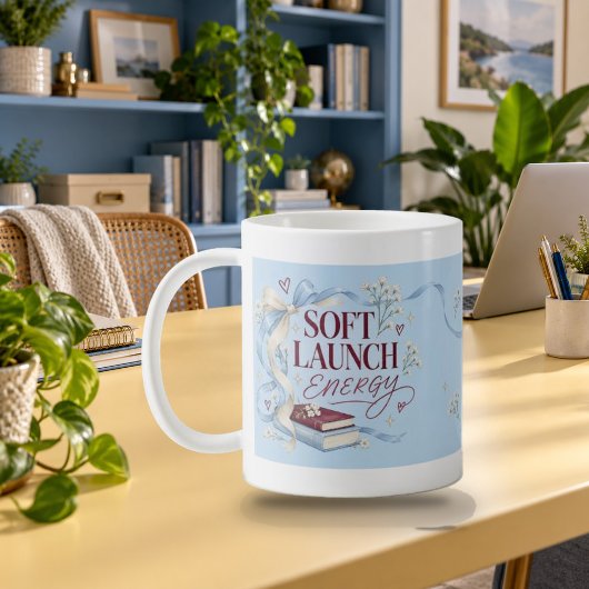 Soft Launch Energy Serif Script Typografie Mok
