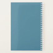 Soft Laurentian Floral Custom Name Planner (Achterkant)