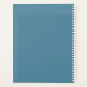 Soft Laurentian Floral Custom Name Planner (Achterkant)