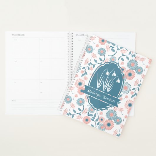 Soft Laurentian Floral Custom Name Planner (Display)