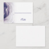 Soft Lavendel Roos Place Card - Huwelijksfeest Plaatskaartje (Voorkant / Achterkant)