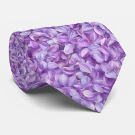 Soft Lavender Flower Petals Pattern Stropdas