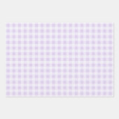 Soft Lavender Gingham Wrapping Paper Sheets (Voorkant 3)
