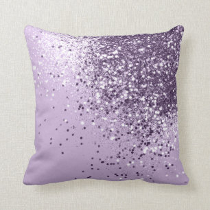 Soft Lavender Lady Glitter #1 (Faux Glitter) #art Kussen