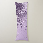 Soft Lavender Lady Glitter #1 (Faux Glitter) #art  Lichaamskussen (Voorkant Verticaal)