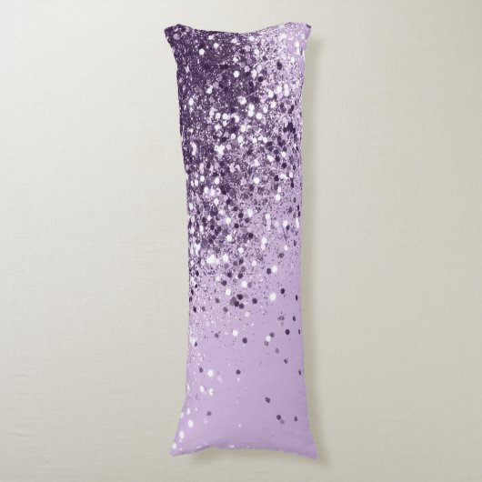 Soft Lavender Lady Glitter #1 (Faux Glitter) #art  Lichaamskussen (Voorkant Verticaal)