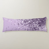 Soft Lavender Lady Glitter #1 (Faux Glitter) #art  Lichaamskussen (Voorkant)