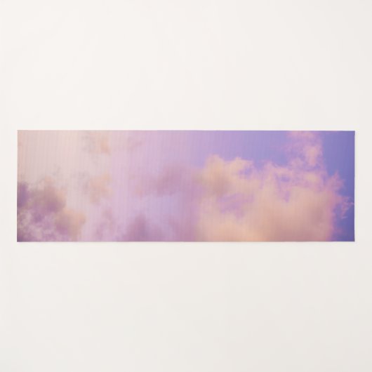 Soft Lavender Sunset Clouds Yogamat (Voorkant (horizontaal))
