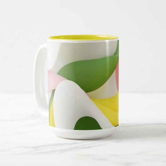 Soft Layers of Light Tweekleurige Koffiemok (Voorkant links)