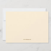 Soft Leaves Garden Baby shower Invitation Kaart (Achterkant)