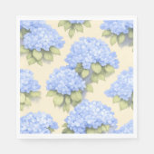 Soft Lemo Blue Hydrangea Standard Luncheon Napkins Servet (Voorkant)