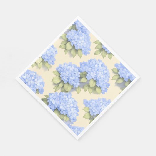 Soft Lemo Blue Hydrangea Standard Luncheon Napkins Servet (Hoek)