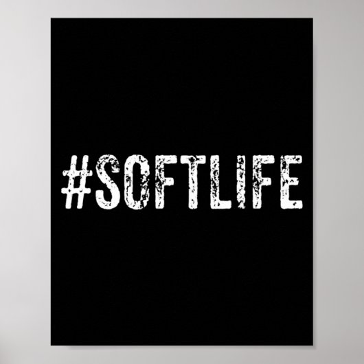 Soft Life Dont Stress Stress Softlife Softli  Poster (Voorkant)