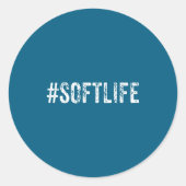 Soft Life Dont Stress Stress Softlife Softli  Ronde Sticker (Voorkant)