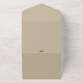 Soft Light Beige Background – Wedding Design All In One Uitnodiging (Buitenkant)