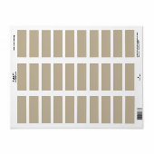 Soft Light Beige Background – Wedding Design Etiket (Full Sheet)