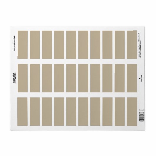 Soft Light Beige Background – Wedding Design Etiket (Full Sheet)