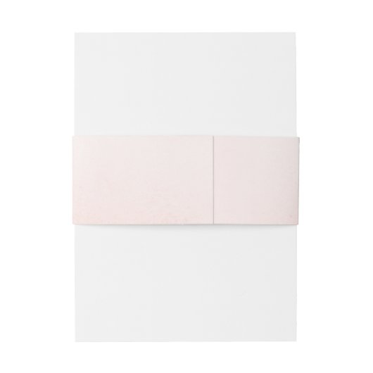 Soft Light Pink Elegant Wedding Belly B Uitnodigingen Wikkel (Achterkant Voorbeeld)