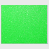 Soft Lime Green Glitter Print Cadeaupapier (Vlak)