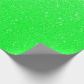 Soft Lime Green Glitter Print Cadeaupapier (Hoek)