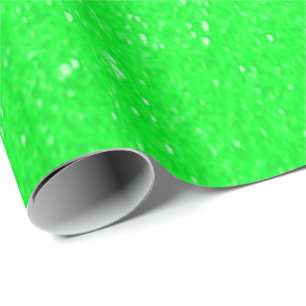 Soft Lime Green Glitter Print Cadeaupapier