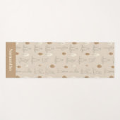 Soft Line Art Yoga Flow Minimalist Yogamat (Voorkant (horizontaal))