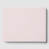Soft Linen Bleek roze moderne  bruiloft Gastenboek (Achterkant)