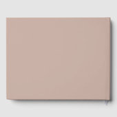 Soft Linen Blush Pink Modern  Weddenschap Gastenboek (Achterkant)