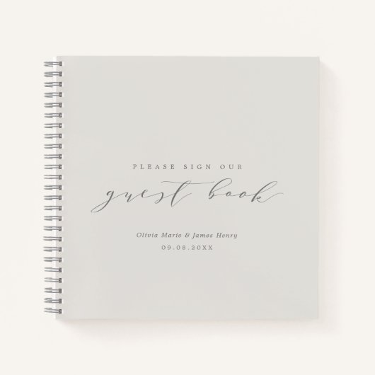 Soft Linen Budget Weddenschap Notitieboek (Voorkant)