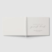 Soft Linen Modern  Wedding Gastenboek (Volledig)